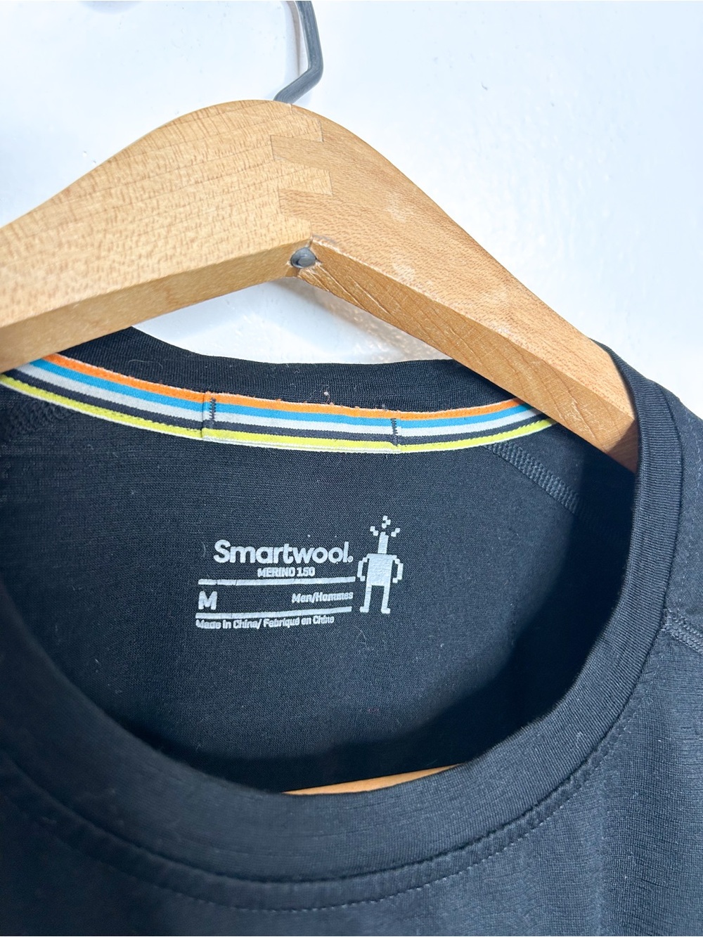 Smartwool Mens Classic AlI Season Merino Base Layer Long Sleeve Crew Black M - Picture 4 of 7